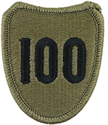 100th Infantry Division OCP Scorpion Shoulder Patch With Velcro